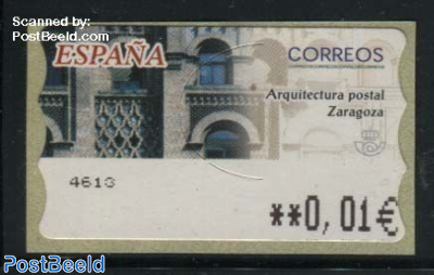 Automat stamp, Zaragoza post office, (face value may vary)