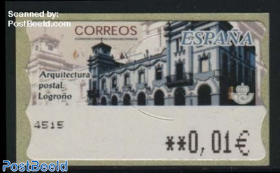 Automat stamp, Logrono post office 1v (face value may vary)