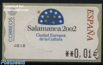 Automat stamp, Salamanca 2002 1v