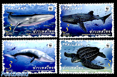 WWF, Whale and Turtle 4v