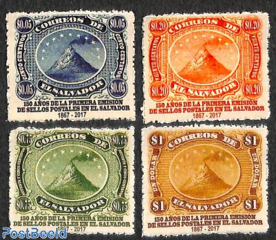 First Salvador stamps 4v