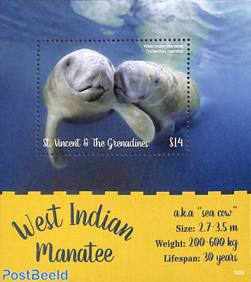 West Indian Manatee s/s