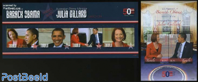Barack Obama meets Julia Gillard 2 s/s