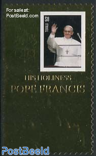 Pope Francis 1v, gold