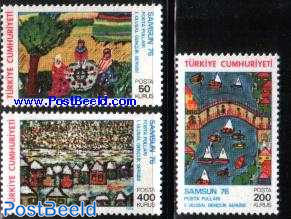 Samsun youth stamp exposition 3v