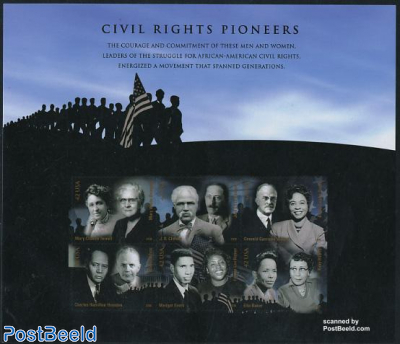 Civil Rights pioneers 6v m/s s-a