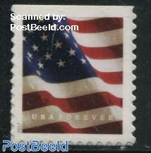 Definitive, Flag 1v s-a (BCA, microtext USPS bottom right, year grey, top or bottom imperforated, fr