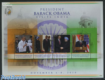 Barack Obama visits India 4v m/s
