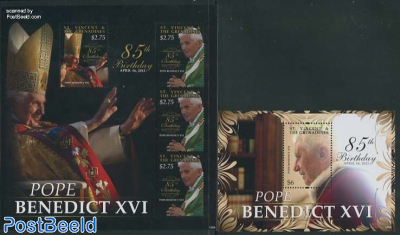 Pope Benedict XVI 2 s/s