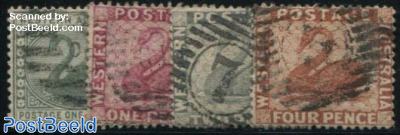 Definitives 4v, WM CA-Crown