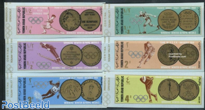 Olympic winter winners 6v imperforated