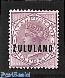 Zululand, overprint 1v