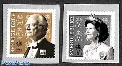 King and queen 2v, coil stamps