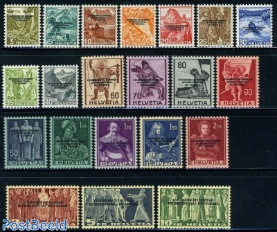 I.L.O. overprints 21v