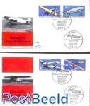 Airmail history 4v